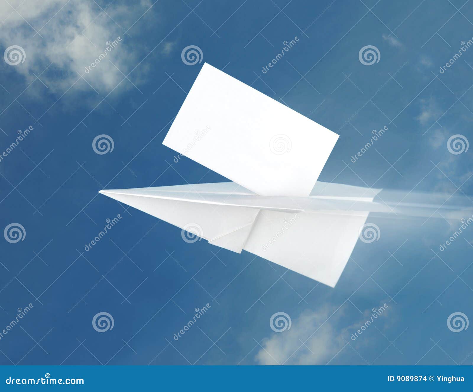 Paper Airplane stock photo. Image of corporate, horizontal - 9089874