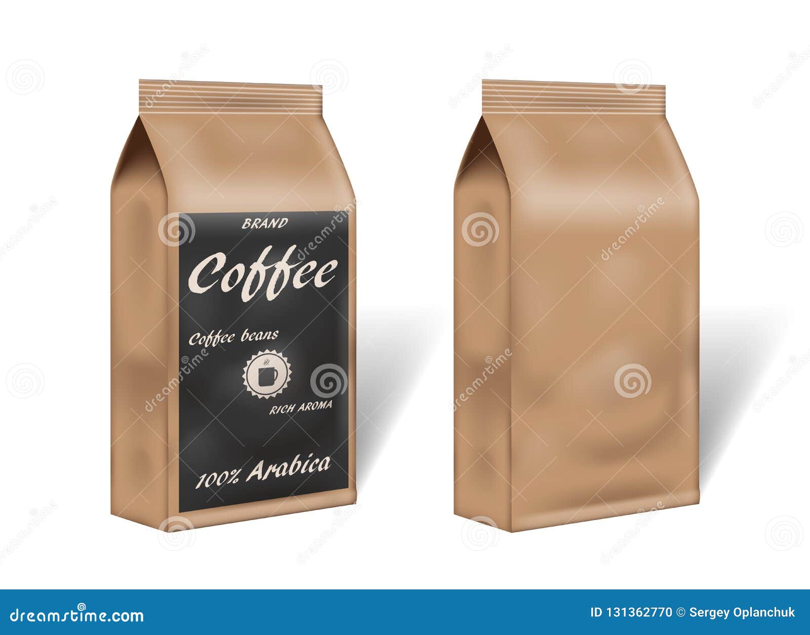 Download Paper Arabica Coffee Package Design Mock Up Empty Coffee Template Packaging In Vintage Style 3d Vector Illustration Stock Vector Illustration Of Coffee Cardboard 131362770