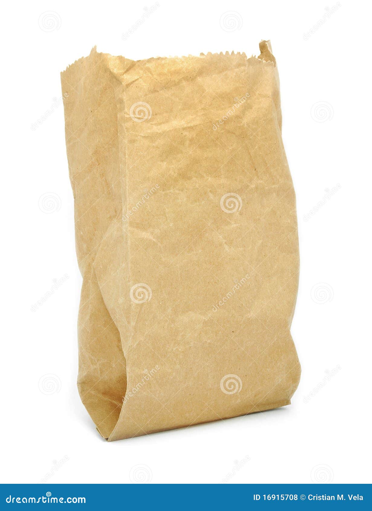 Paper bag stock photo. Image of recycled, sack, ecological - 16915708