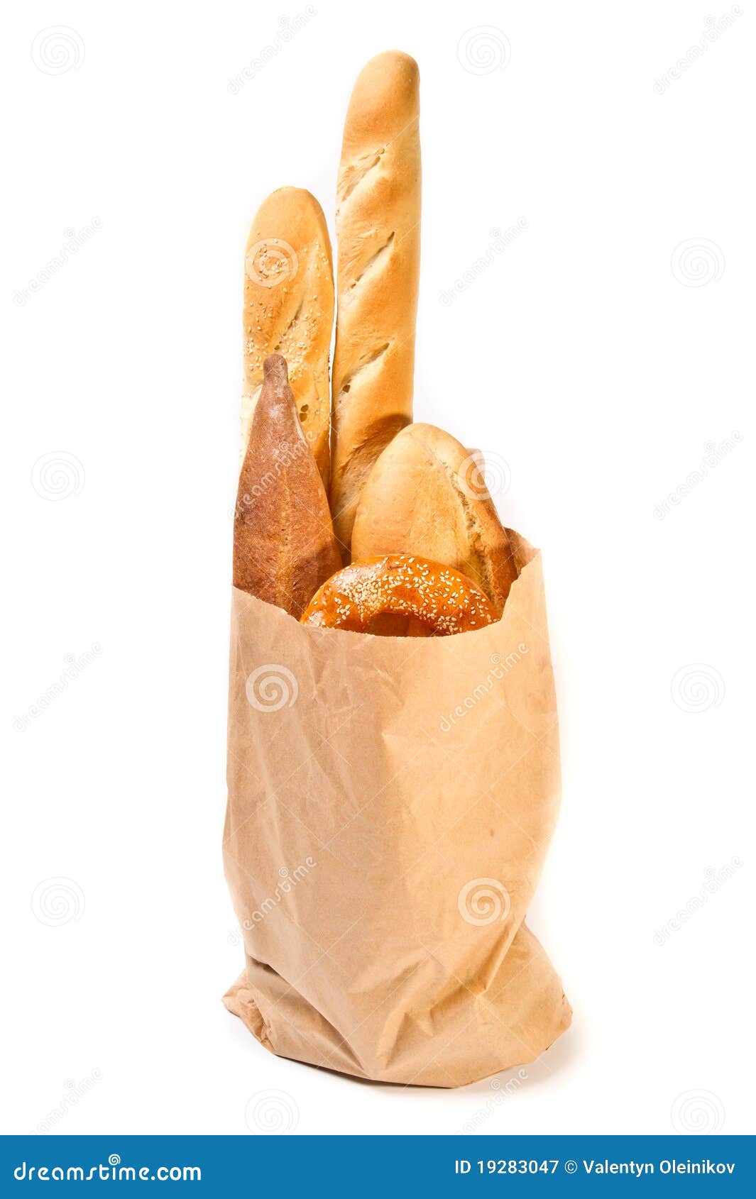 white paper bread bolsas