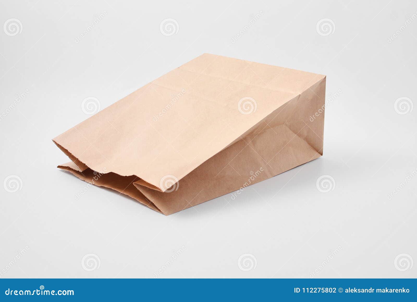 Download Paper Bag For Food Products. Fast Food Packaging Stock ...