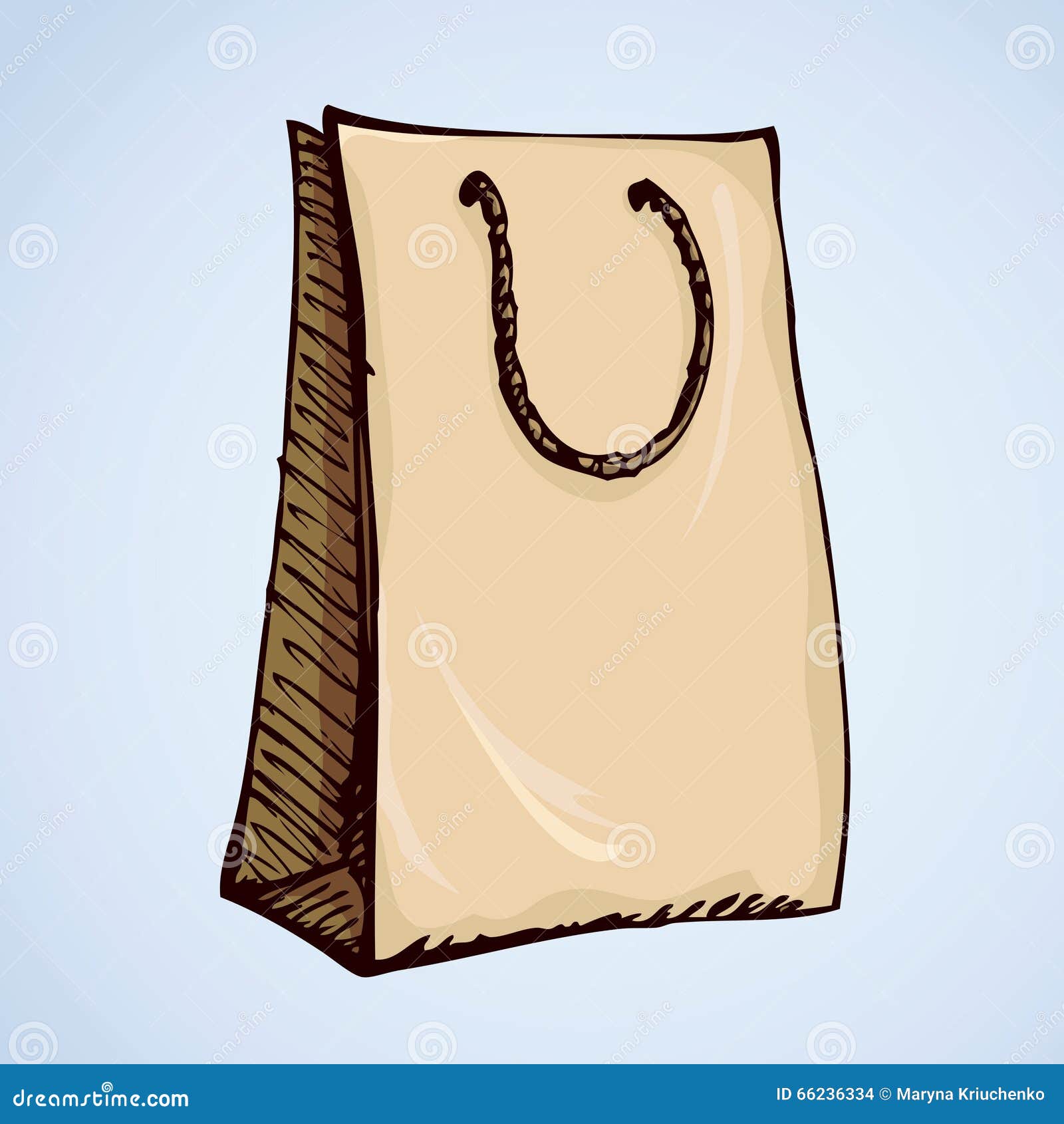 How to draw a Shopping Bag - YouTube