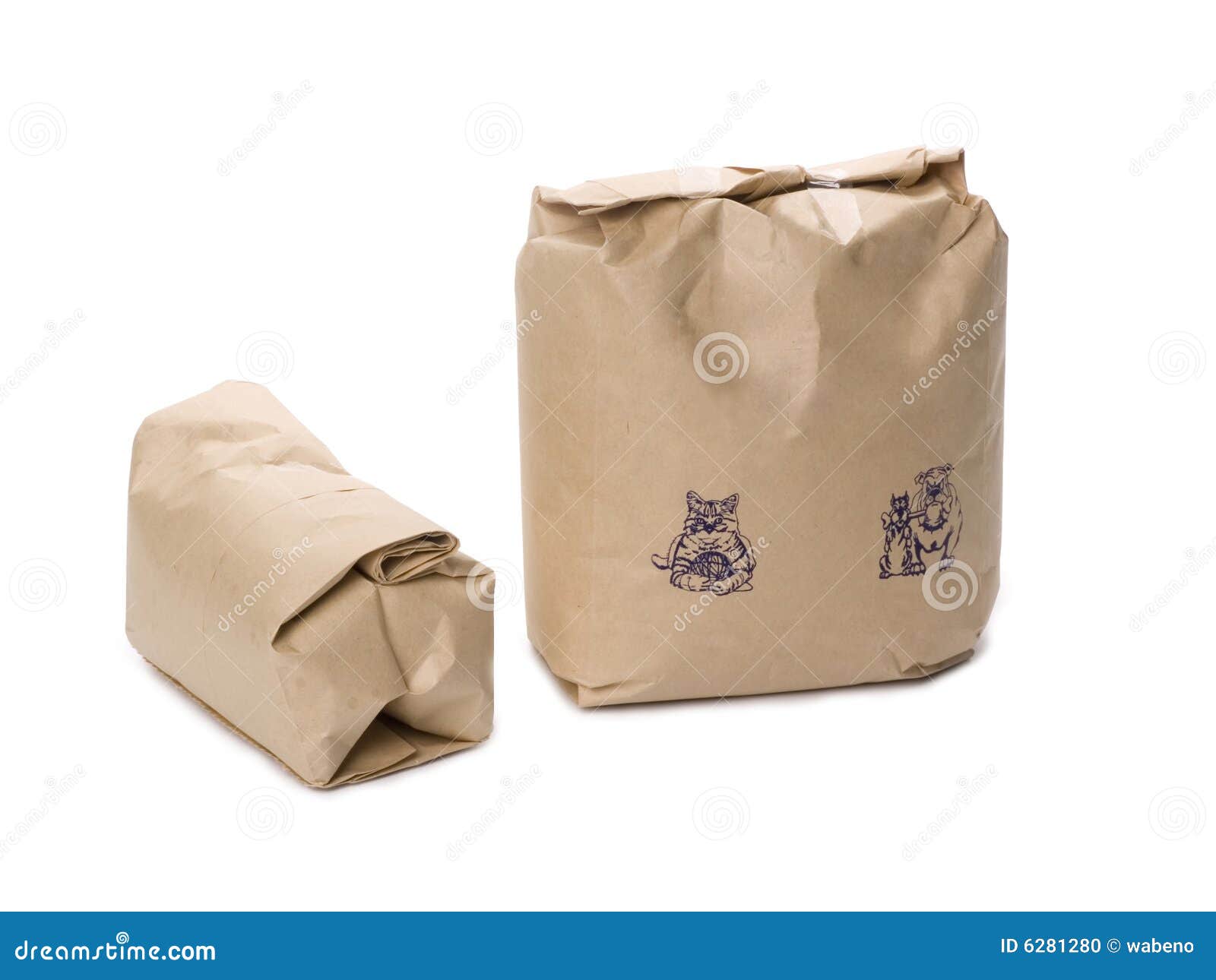 Paper bags stock photo. Image of paper, isolated, brown - 6281280