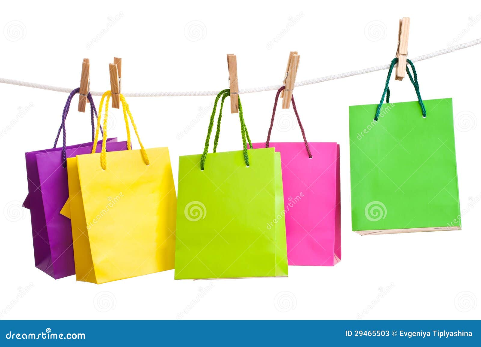 Paper Bags For Clothes Pins Stock Image Image of present, paper 29465503