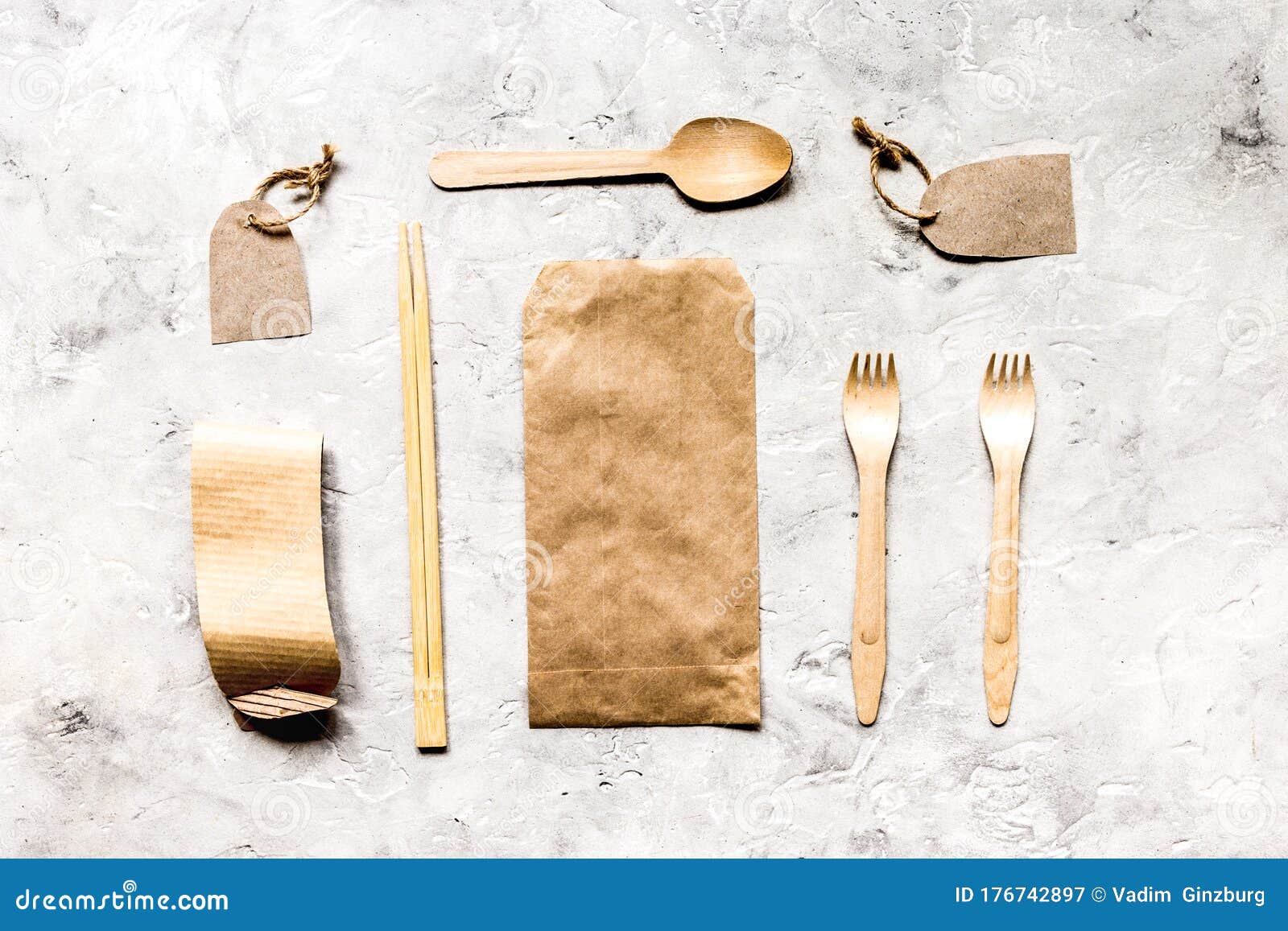 Download Paper Bags For Food Delivery Restourant Stone Table ...