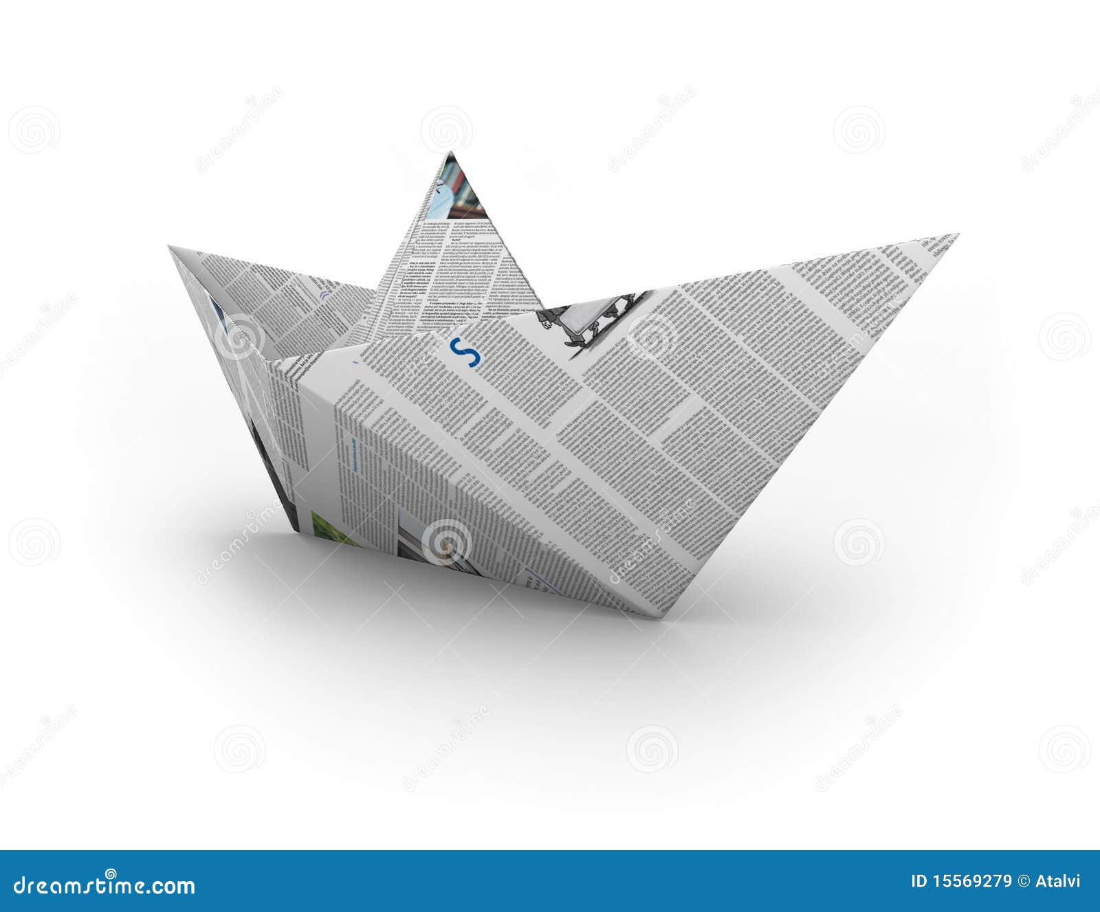 Paper boat stock illustration. Illustration of abstract 15569279