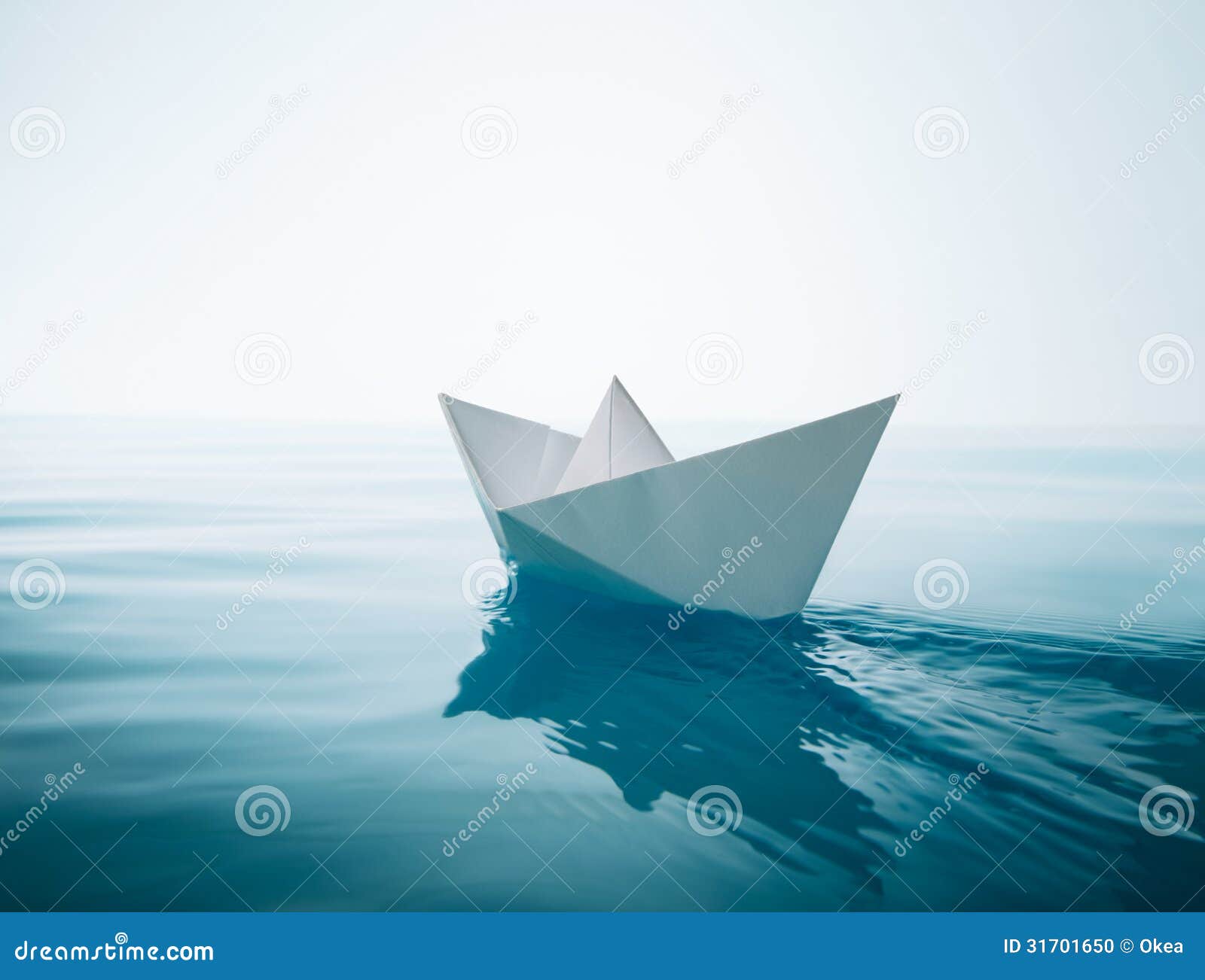 Paper Boat Sailing Stock Photo - Image: 31701650
