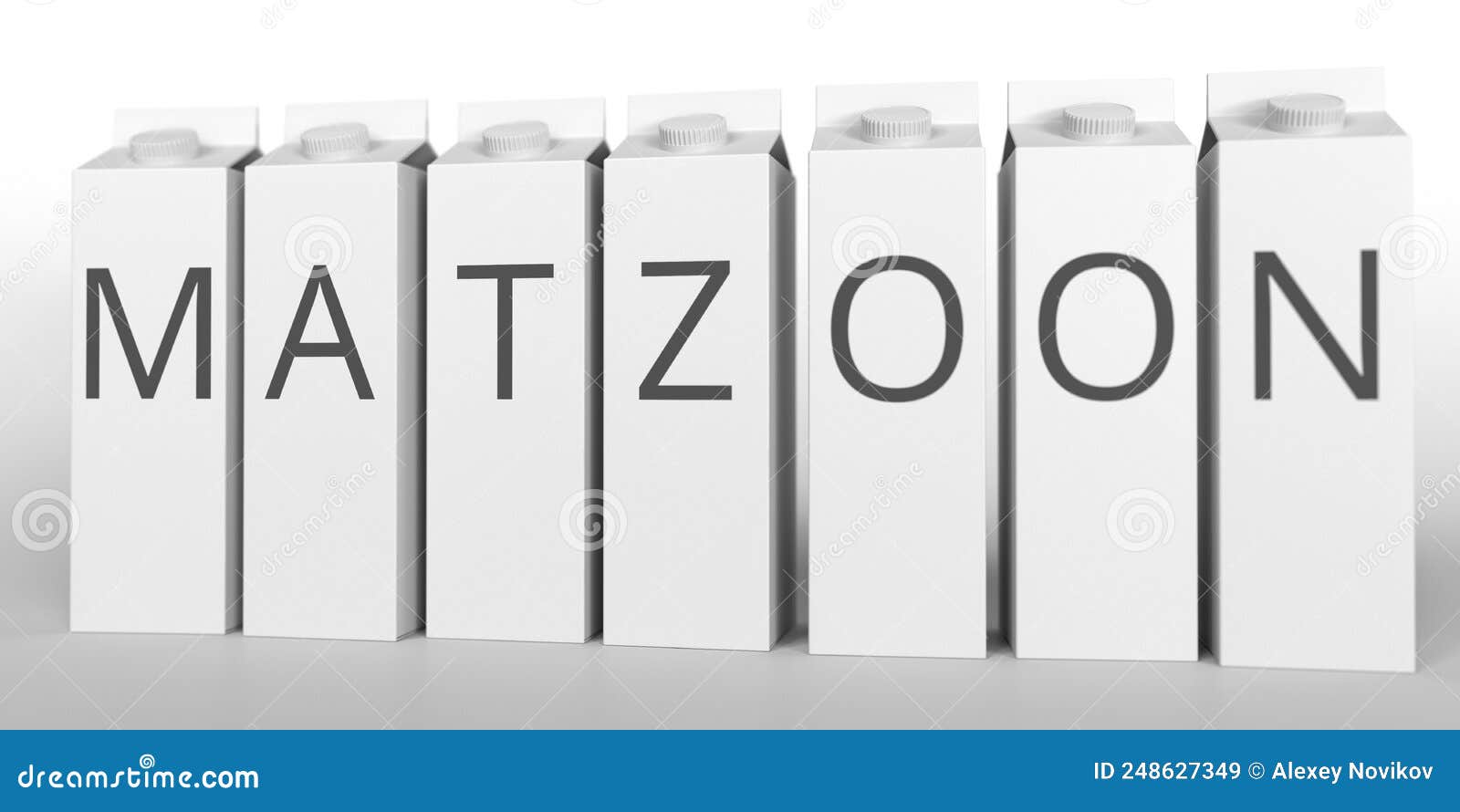 paper boxes with matzoon text. 3d rendering