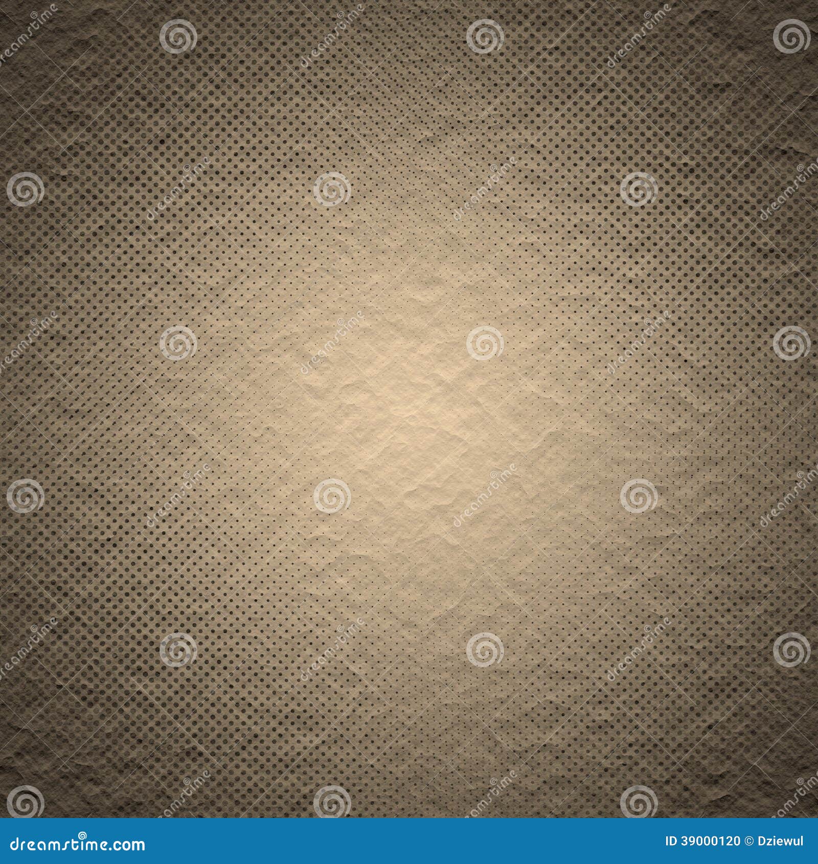 Paper with Bright Spotlight on Background Texture Stock Illustration