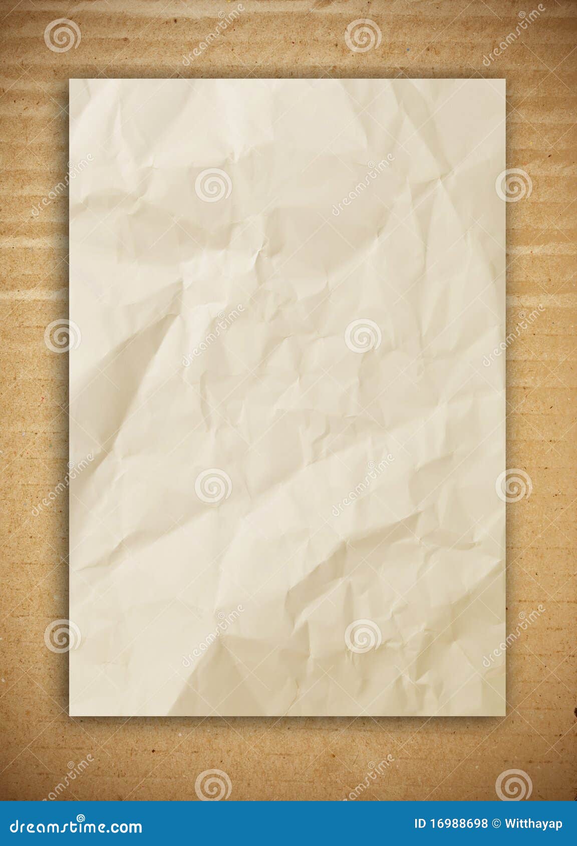 Paper on the cardboard stock photo. Image of cardboard 16988698