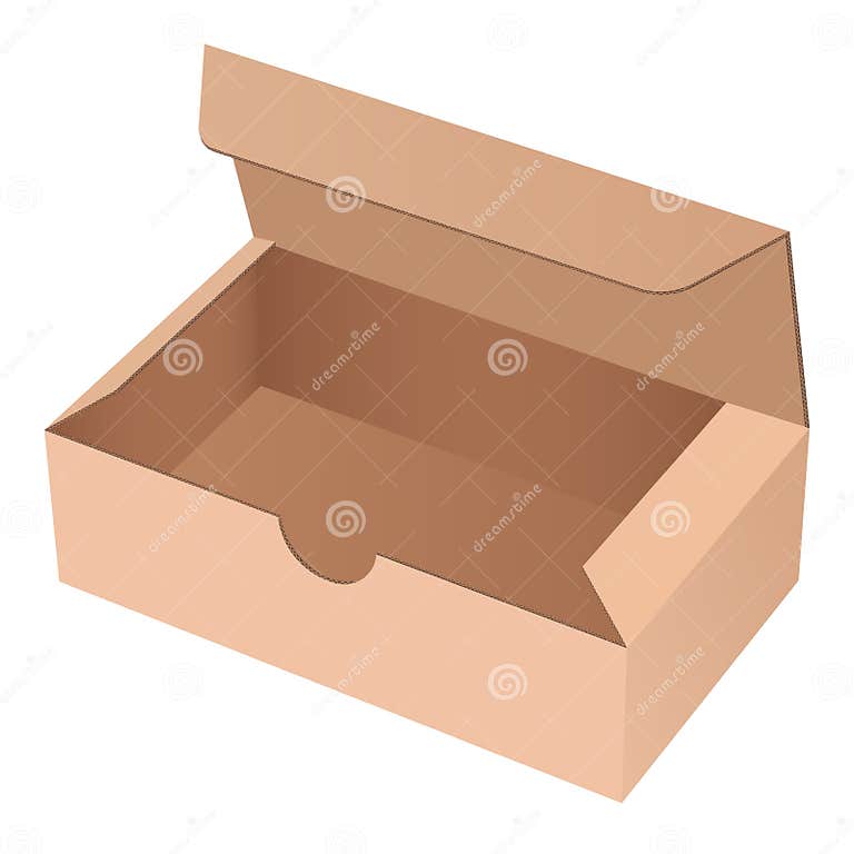 Paper Cardboard Box Template Open Brown Empty Carton Stock Vector white-cardboard-boxes-template-royalty-free-vector-image