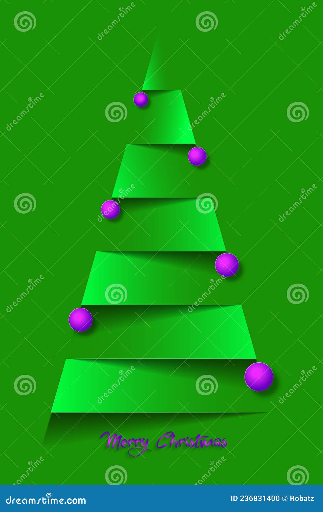 Pink, purple, and green Christmas tree