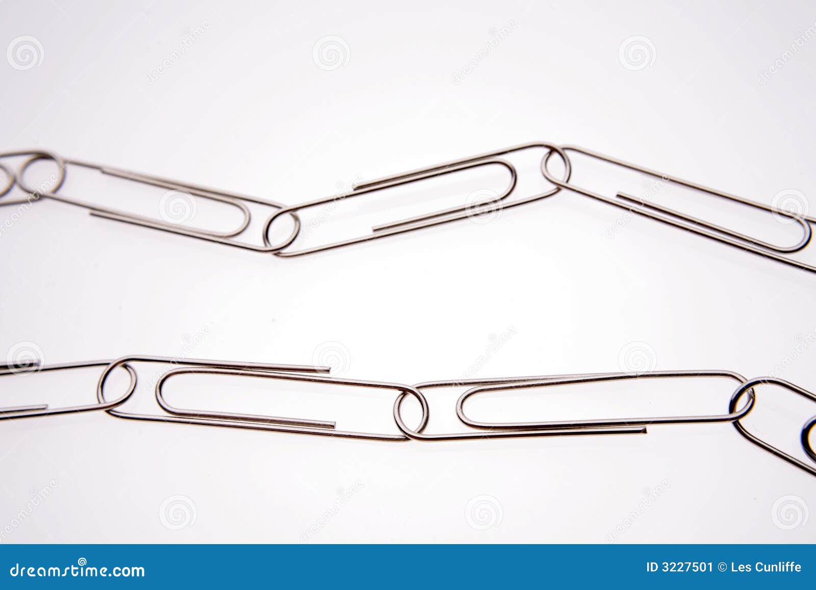 Paperclip chains stock image. Image of links, idea, connection 3227501