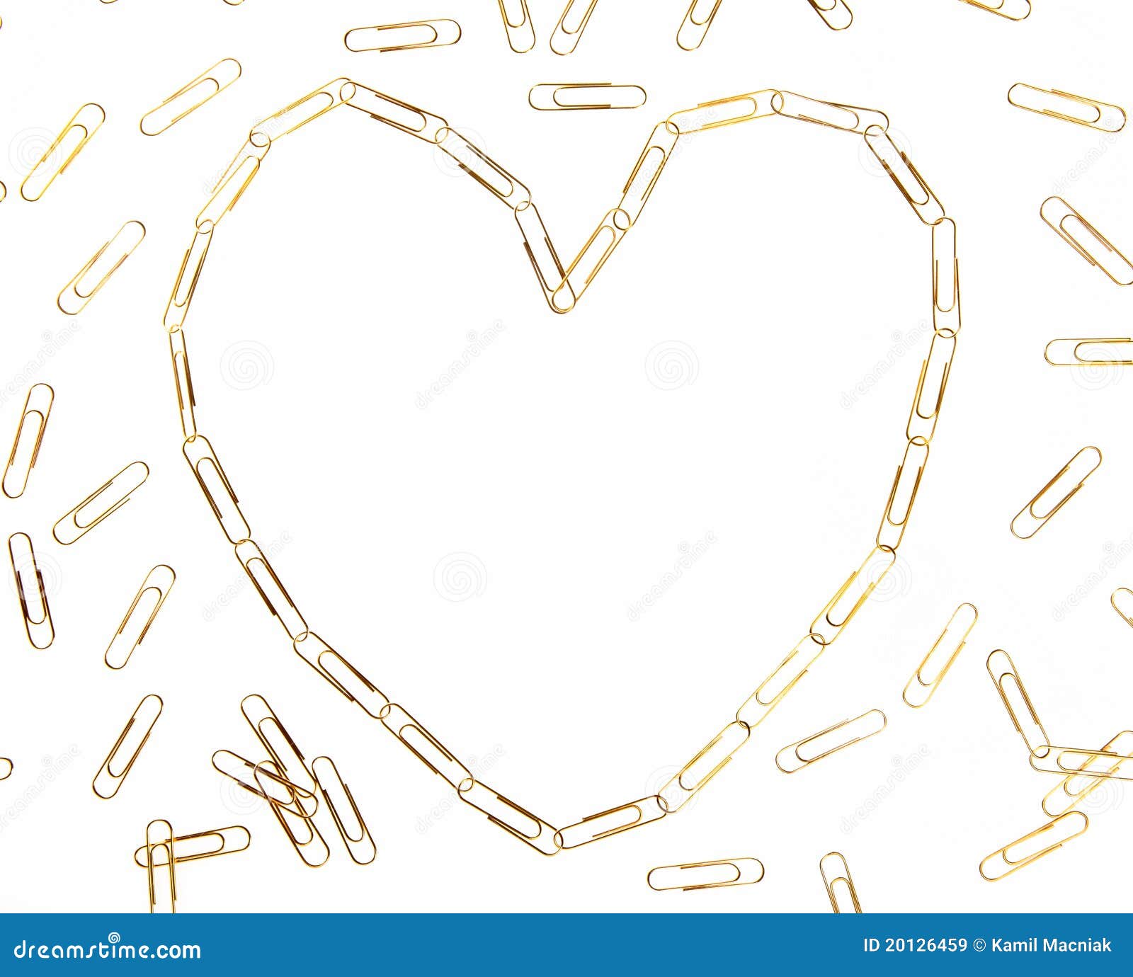 Paper clip heart stock image. Image of group, supplies 20126459