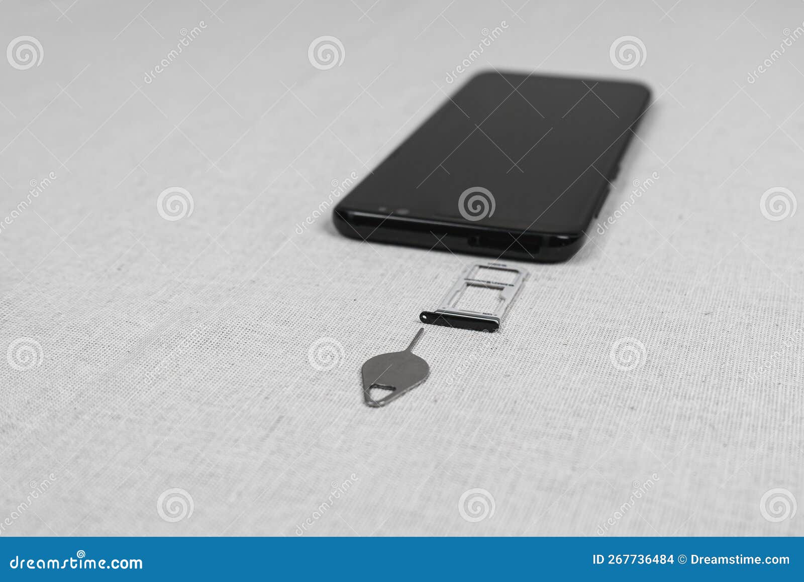 Paper Clip and Sim Card Tray of Smartphone Stock Photo Image of phone, gadget 267736484