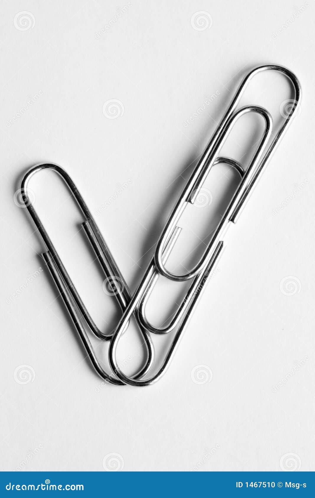 Paper clips stock photo. Image of paperclipped, clip, tick 1467510