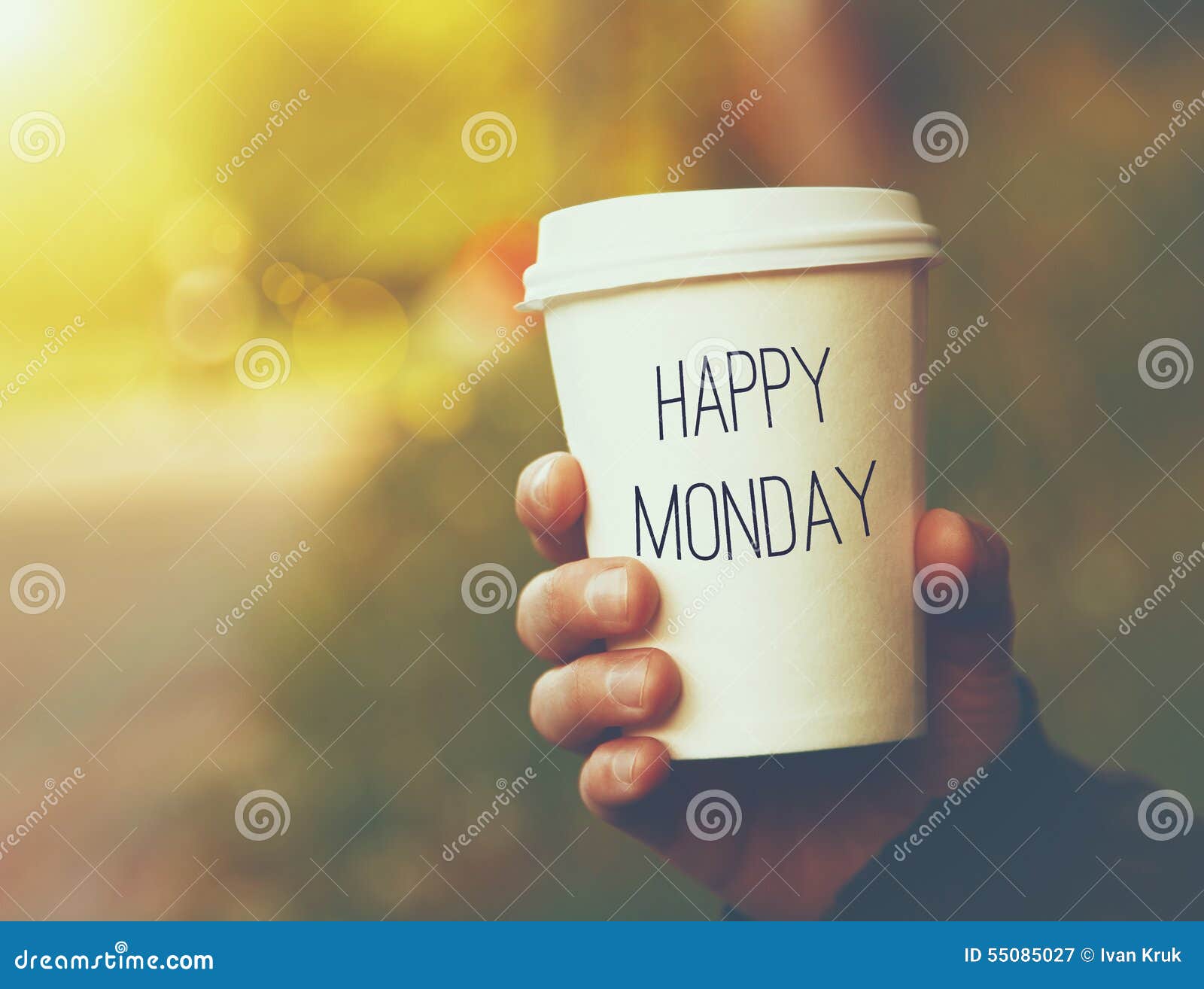 paper coffee cup happy monday