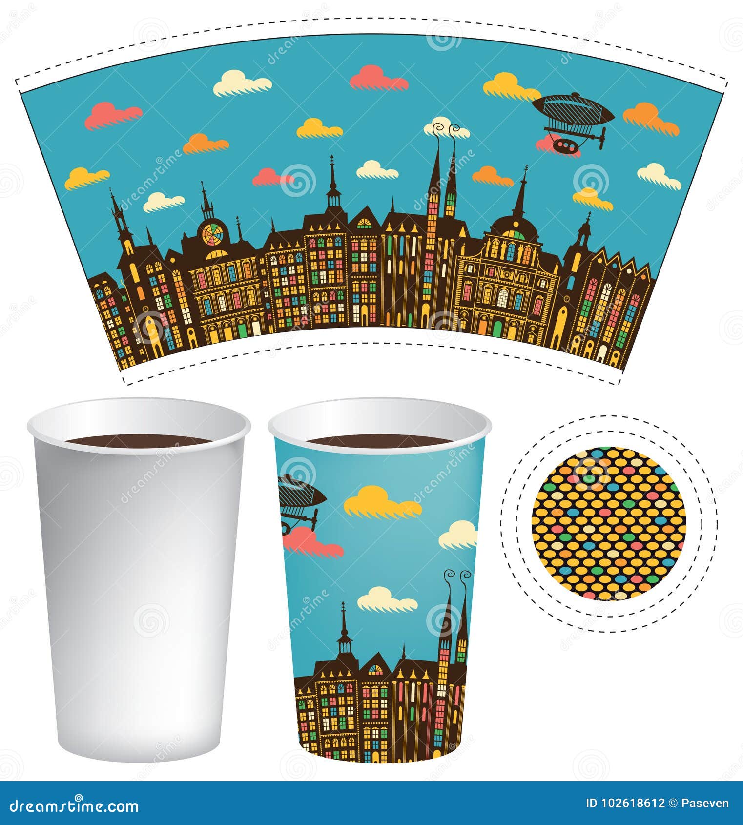 paper cup design template paper cup design template