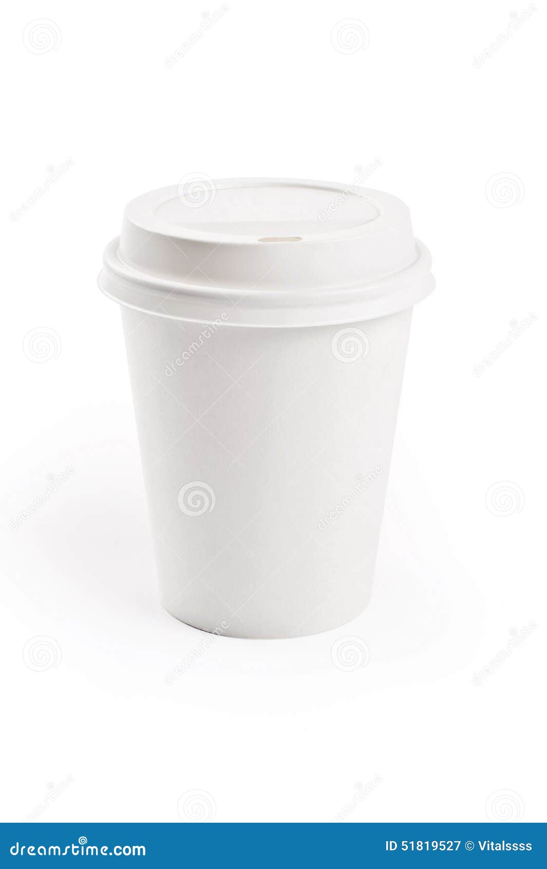 Paper Cup Isolated on White. Stock Image Image of cover, morning
