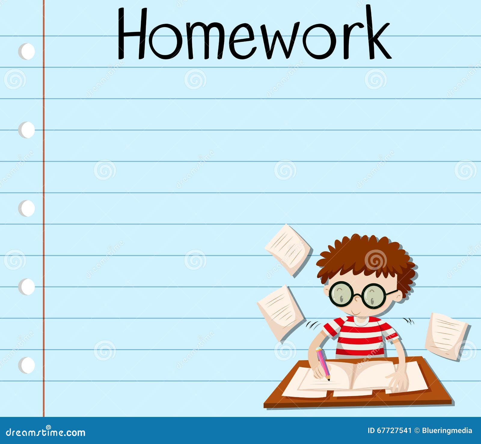 the homework paper