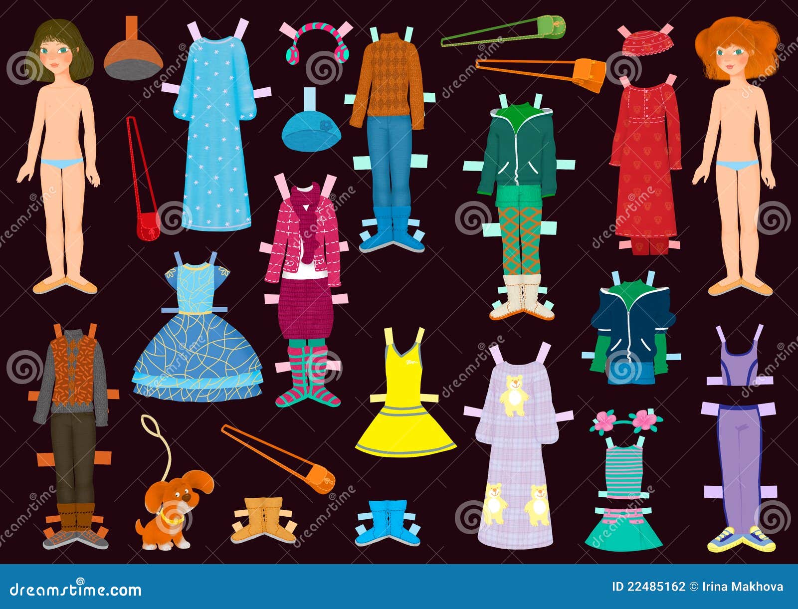 Paper Doll Stock Photography Image 22485162