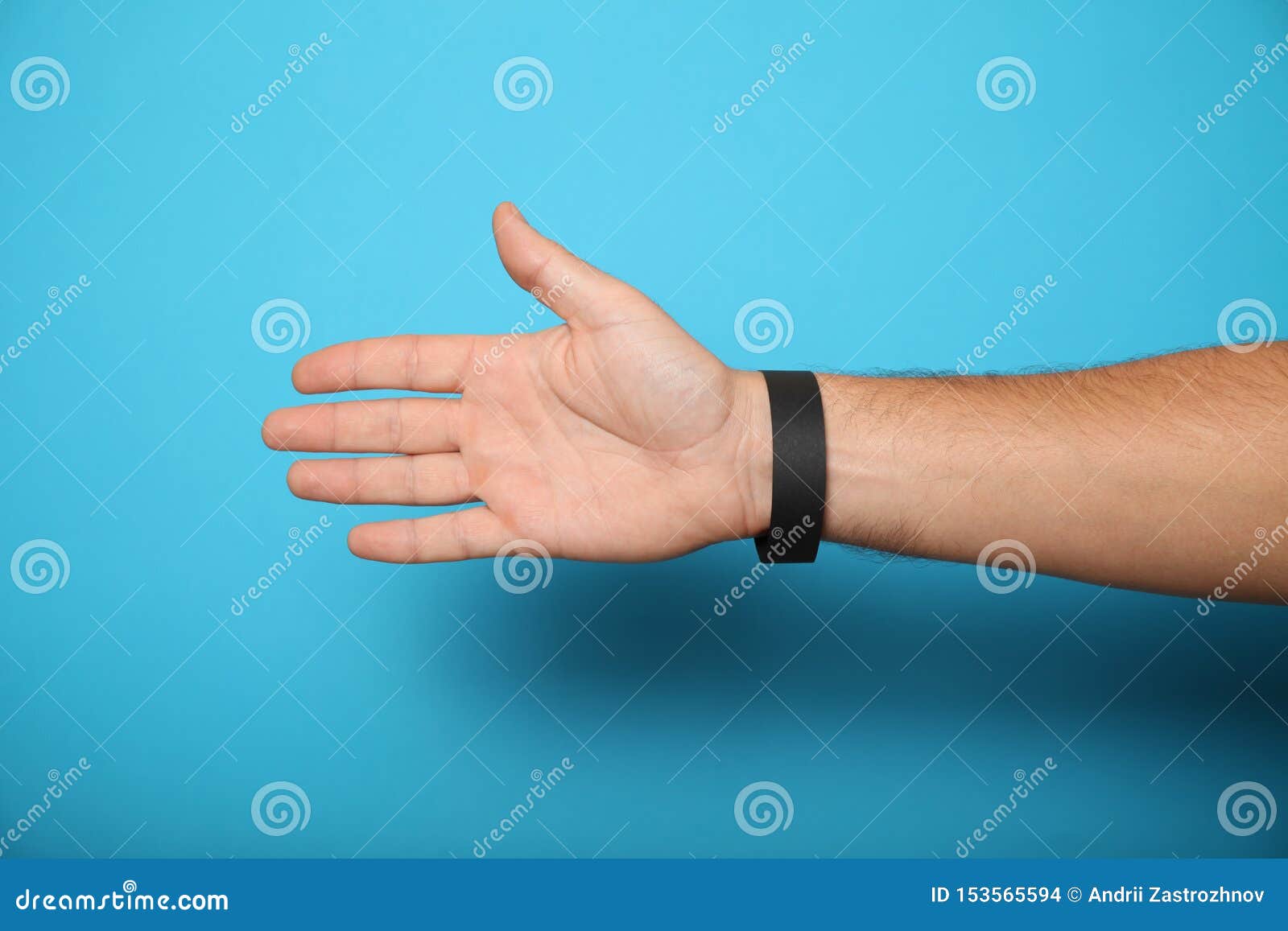 Download Paper Event Black Bracelet Mockup, Wristband Design ...