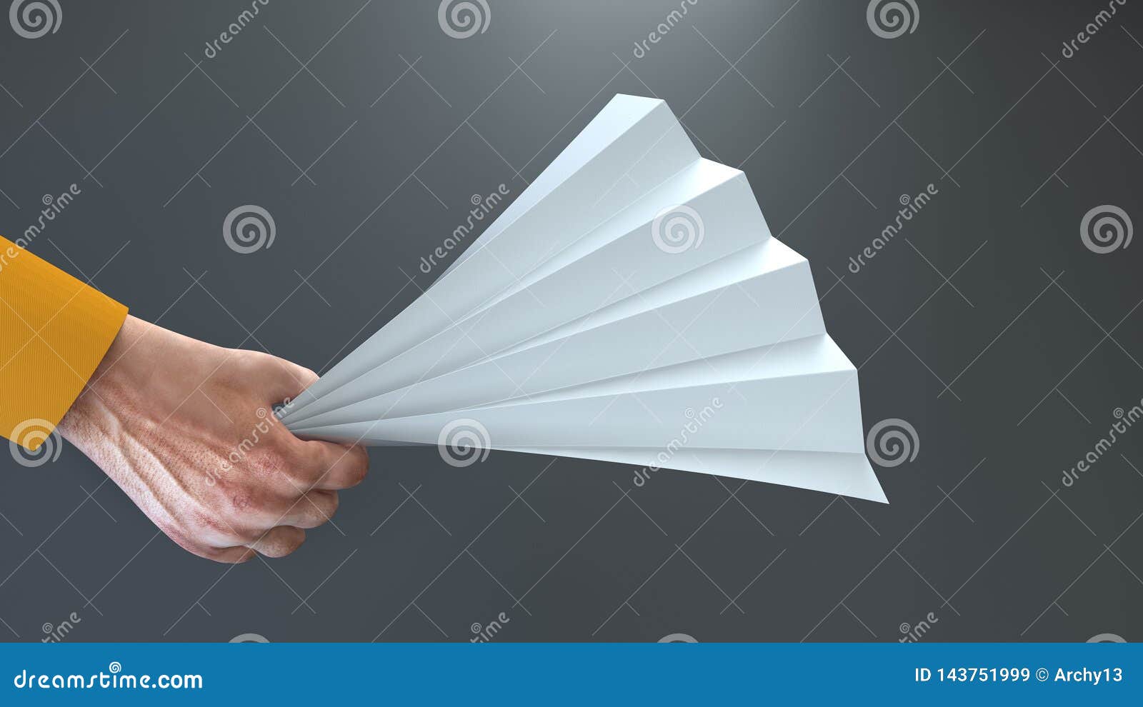 Paper Folding Clapper Mockup. Sports Fan Stadium Noise Maker Template. Isolated Realistic 3d ...