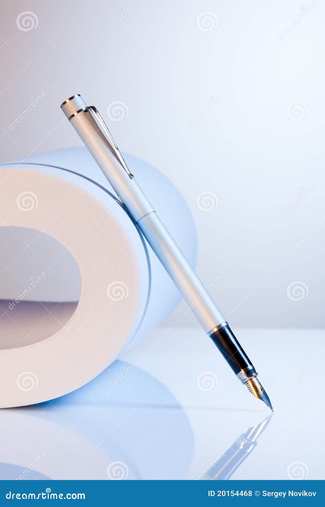 Paper and fountain pen stock photo. Image of education 20154468