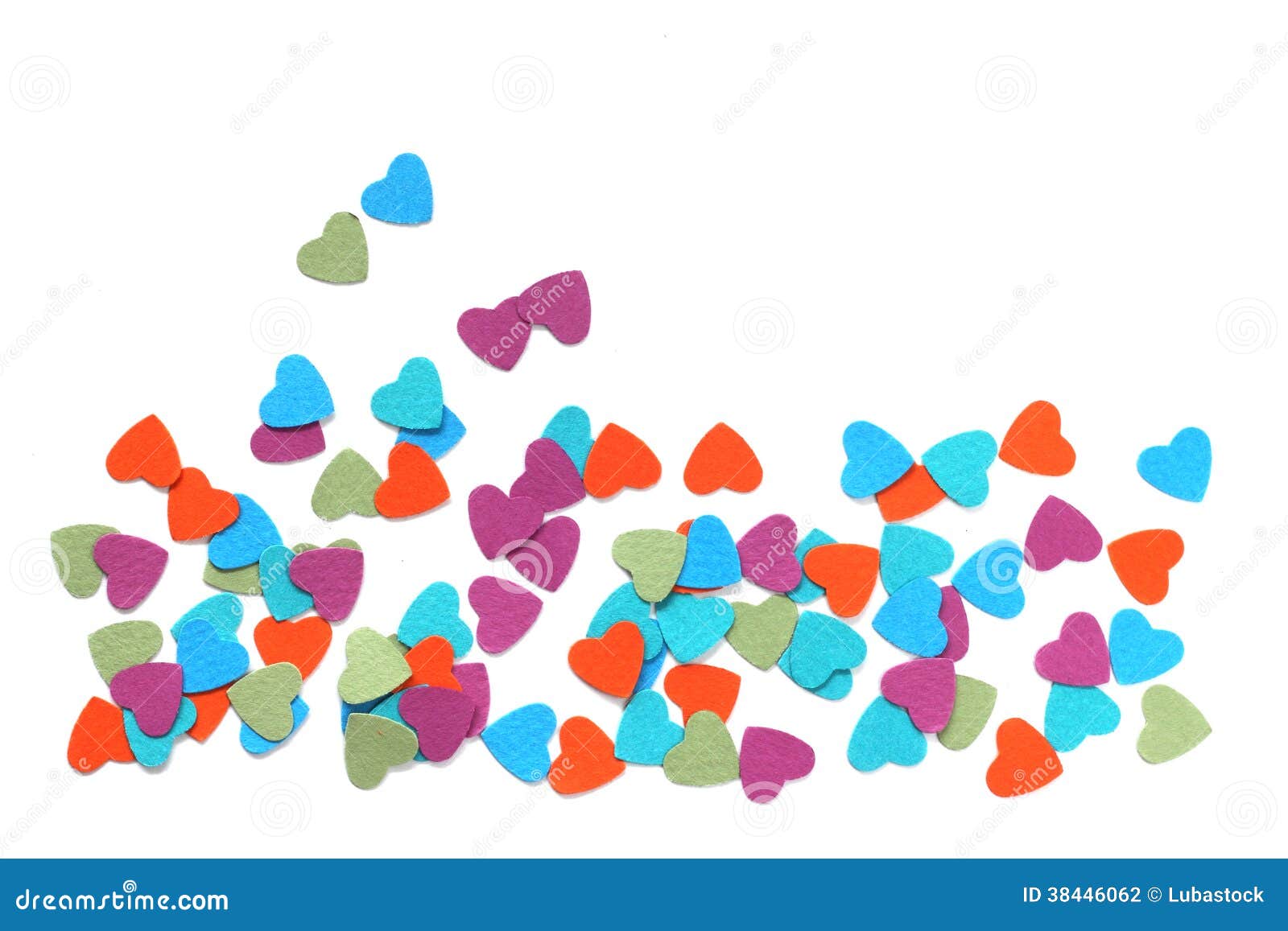 Paper hearts stock illustration. Illustration of decoration 38446062