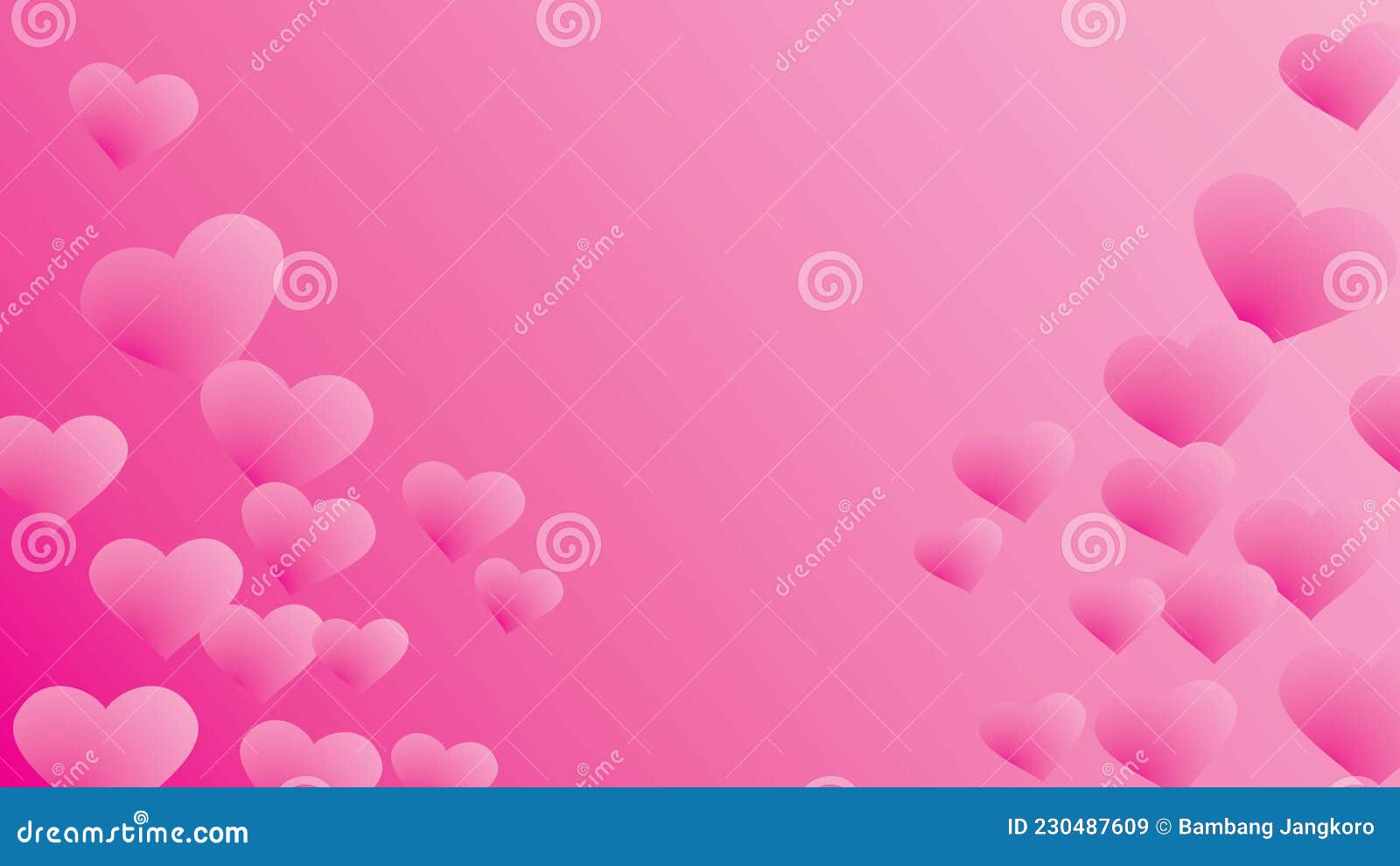 paper hearts on a marble background.