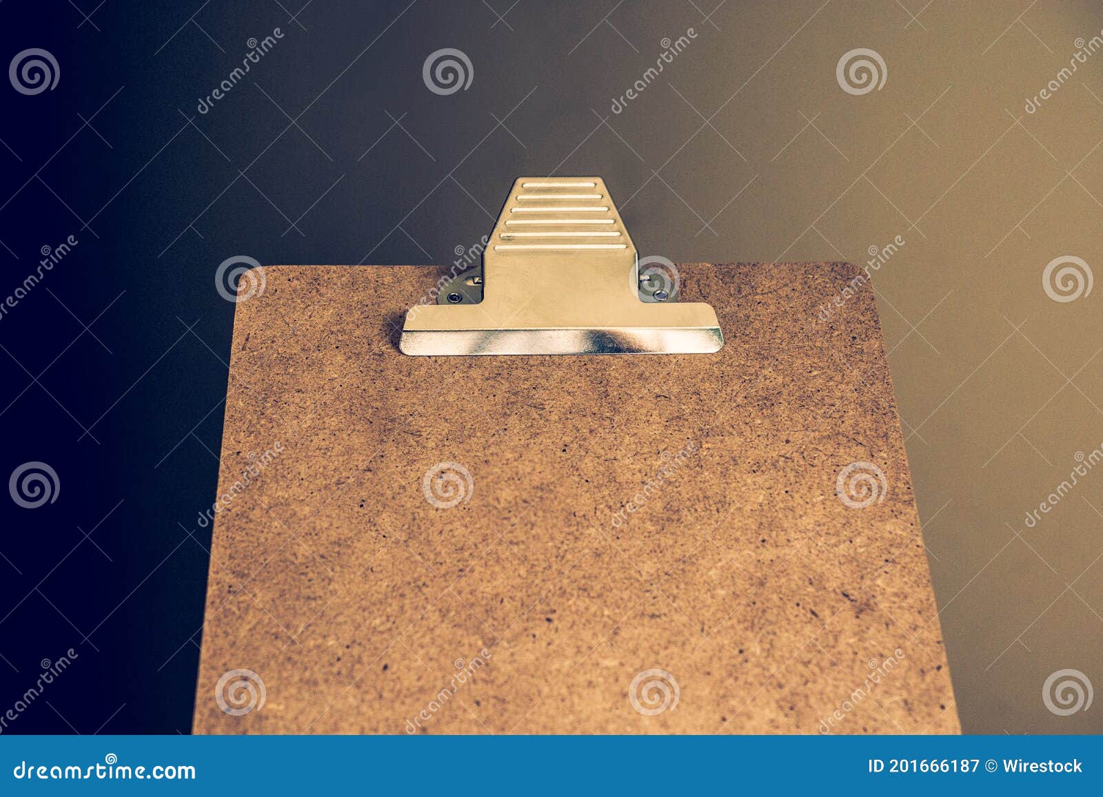 Paper Holder Isolated on a Gradient Background Stock Image Image of