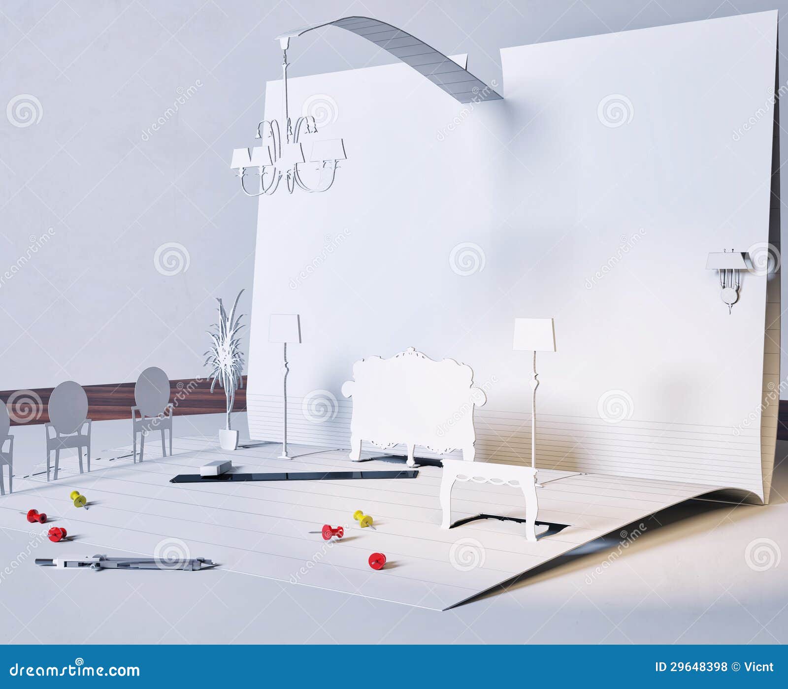 Paper interior stock illustration. Illustration of artificial 29648398