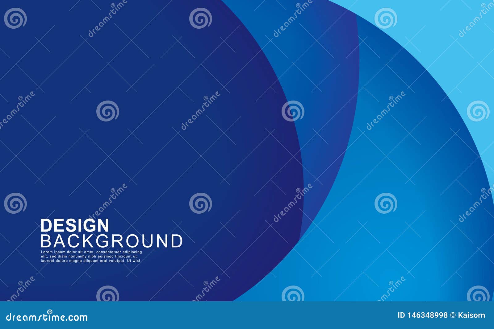 paper layer circle blue abstract background. curves and lines use for banner, cover, poster, wallpaper,  with space for text