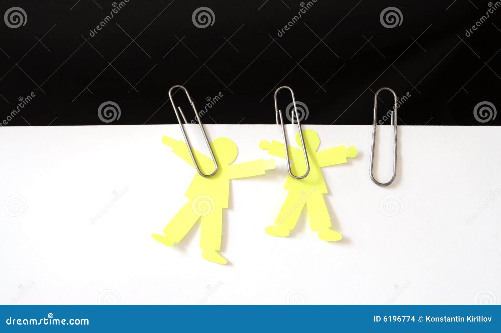 Paper men stock photo. Image of letter, office, plate 6196774
