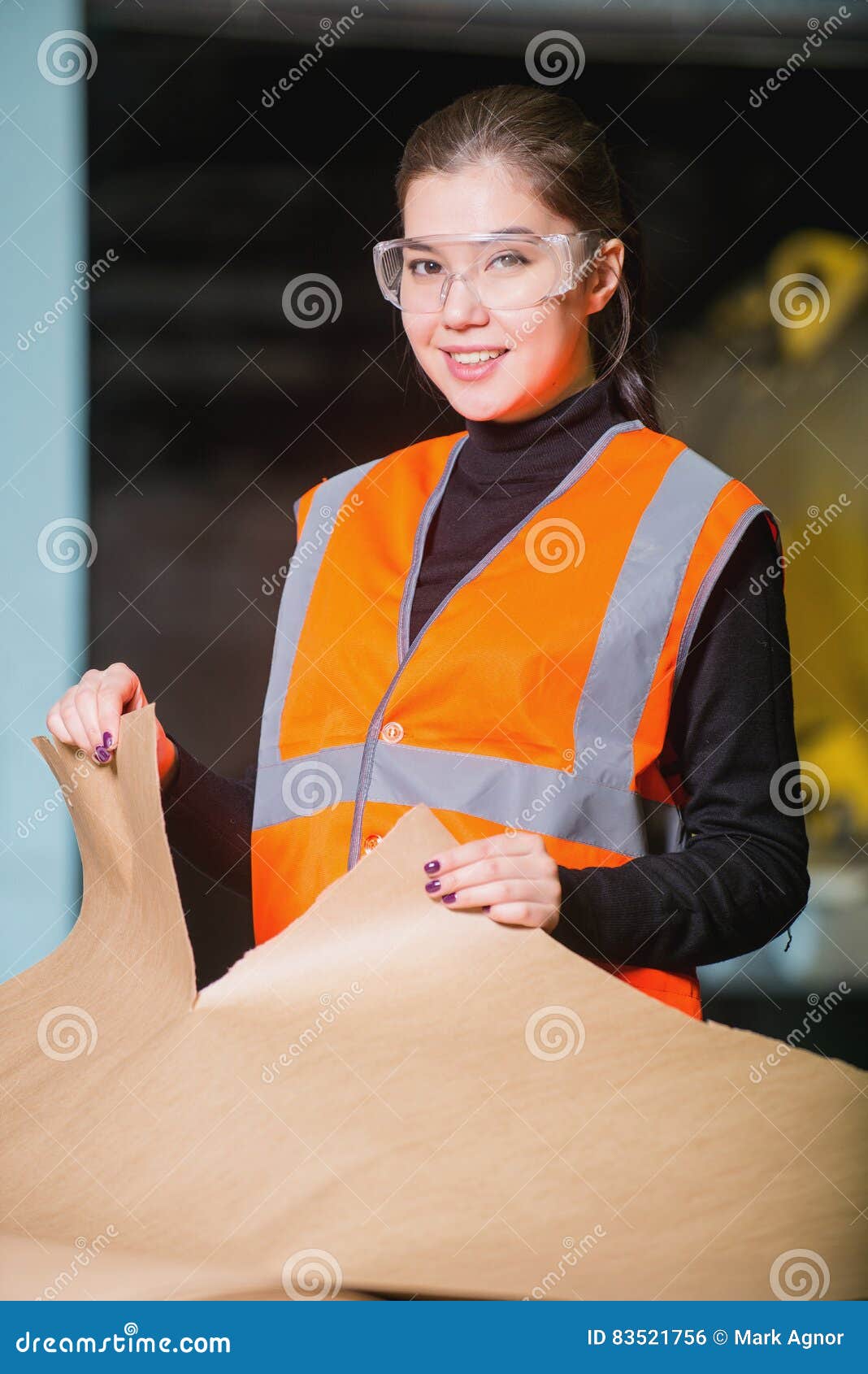 Paper mill facotry worker stock photo. Image of paper 83521756