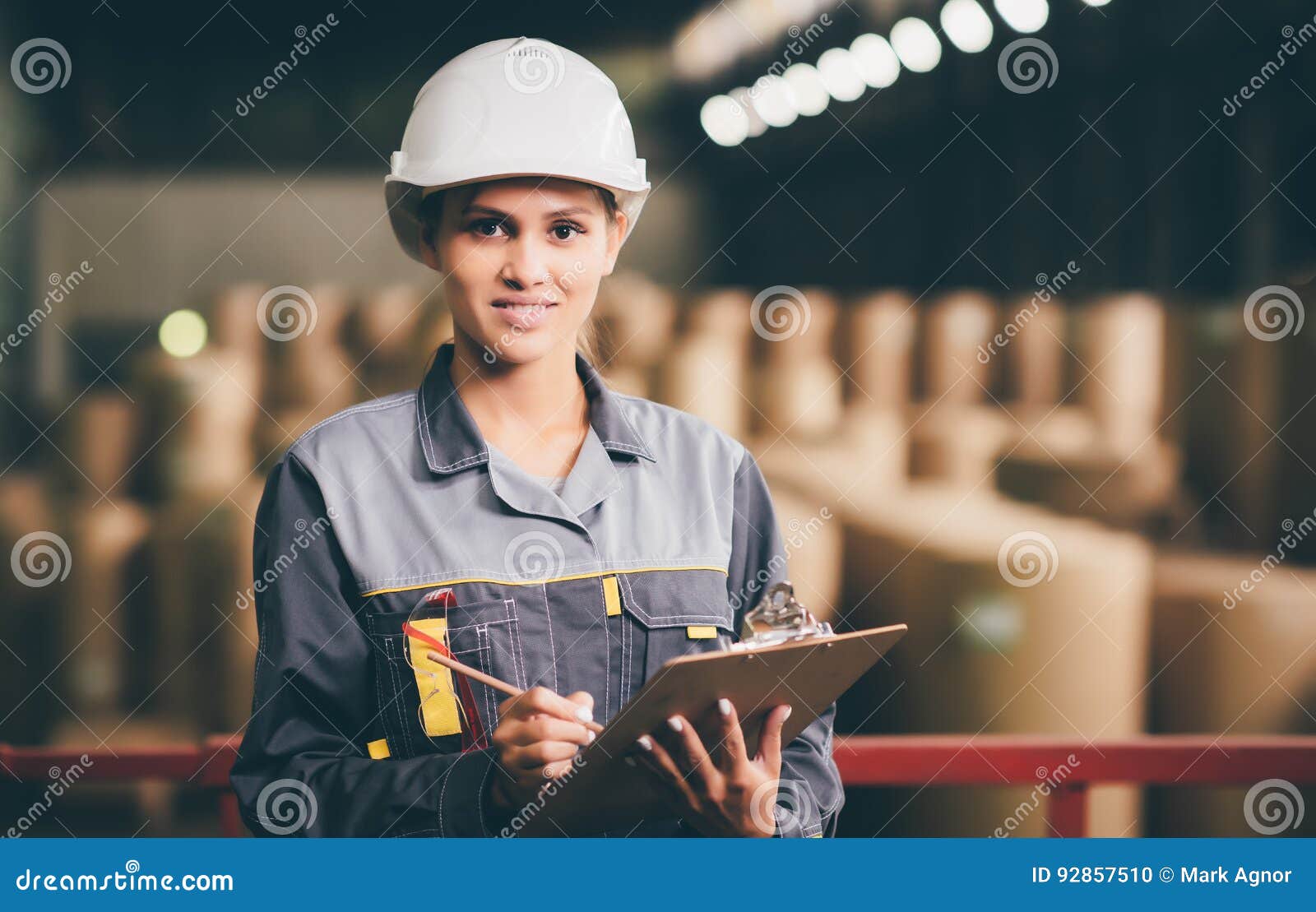 Paper mill factory worker stock photo. Image of manufacture 92857510