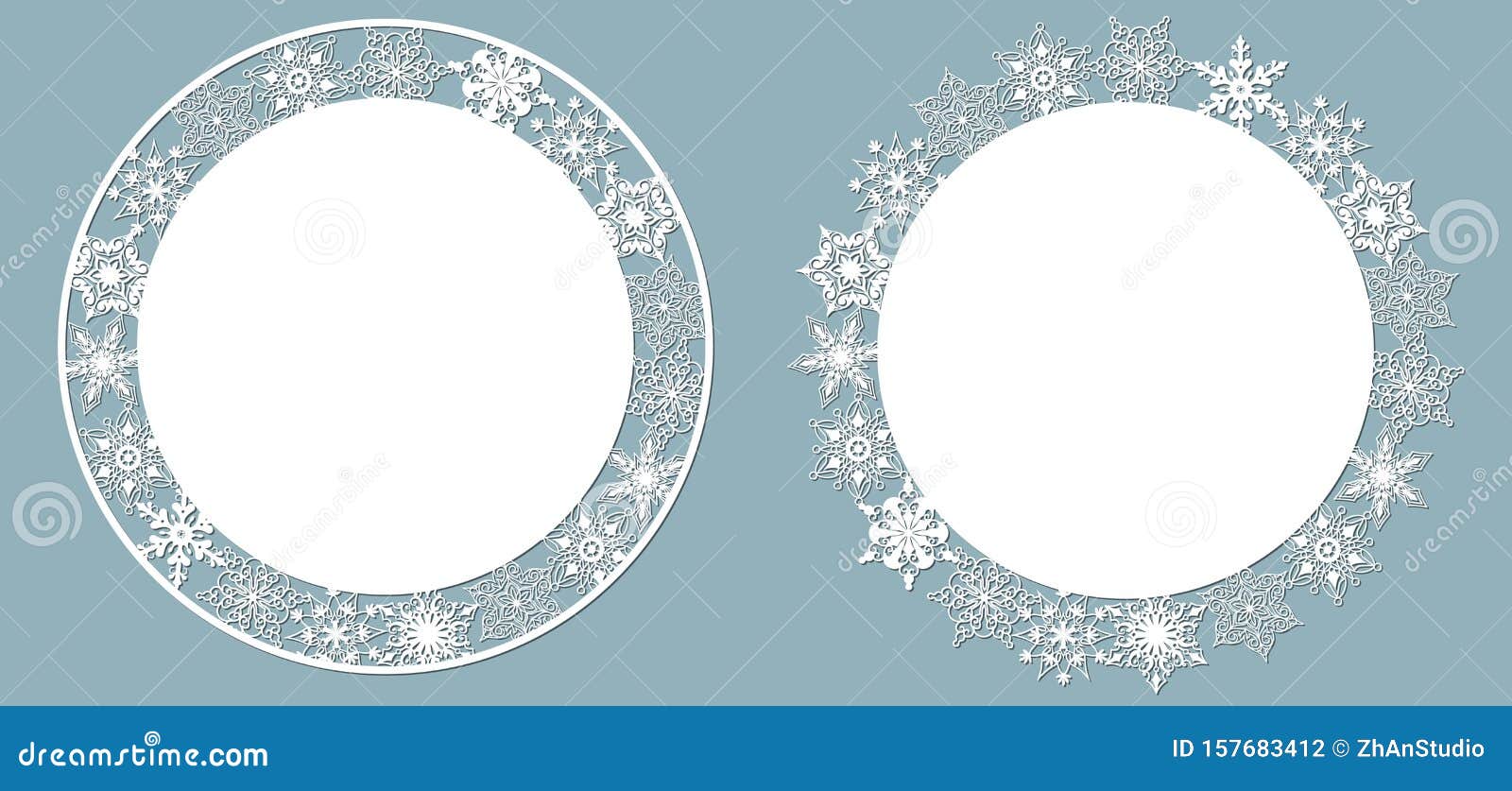 Paper Napkin Under The Cake Or Dish. Laser Cut. Set Template For Laser Cutting And Plotter