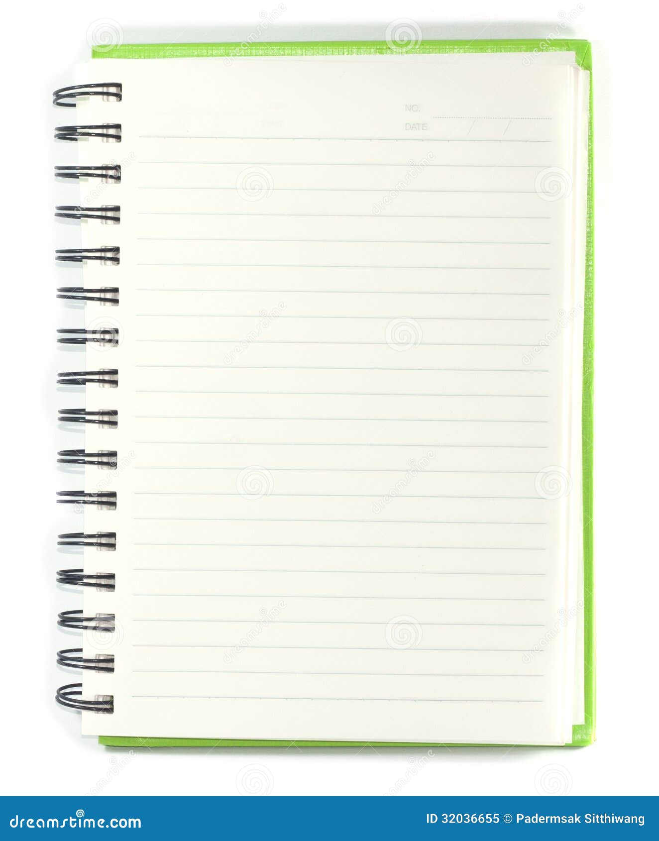 notebook page template