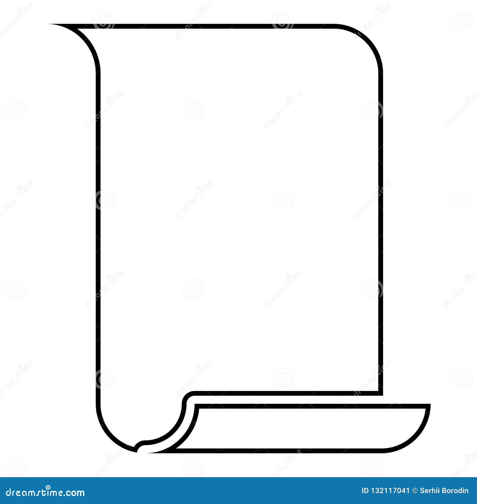 Old Scroll Paper Background With Signet Vector Template Old