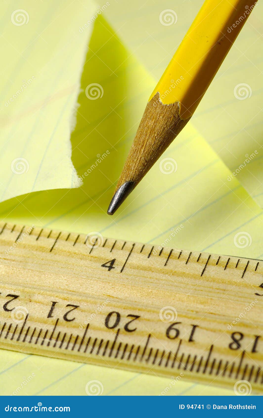 Paper and Pencil stock image. Image of notes, office, design 94741