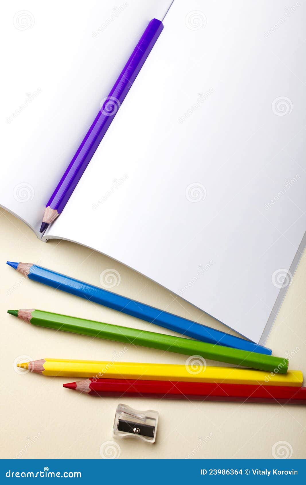 Paper and pencils stock photo. Image of accessories, equipment 23986364