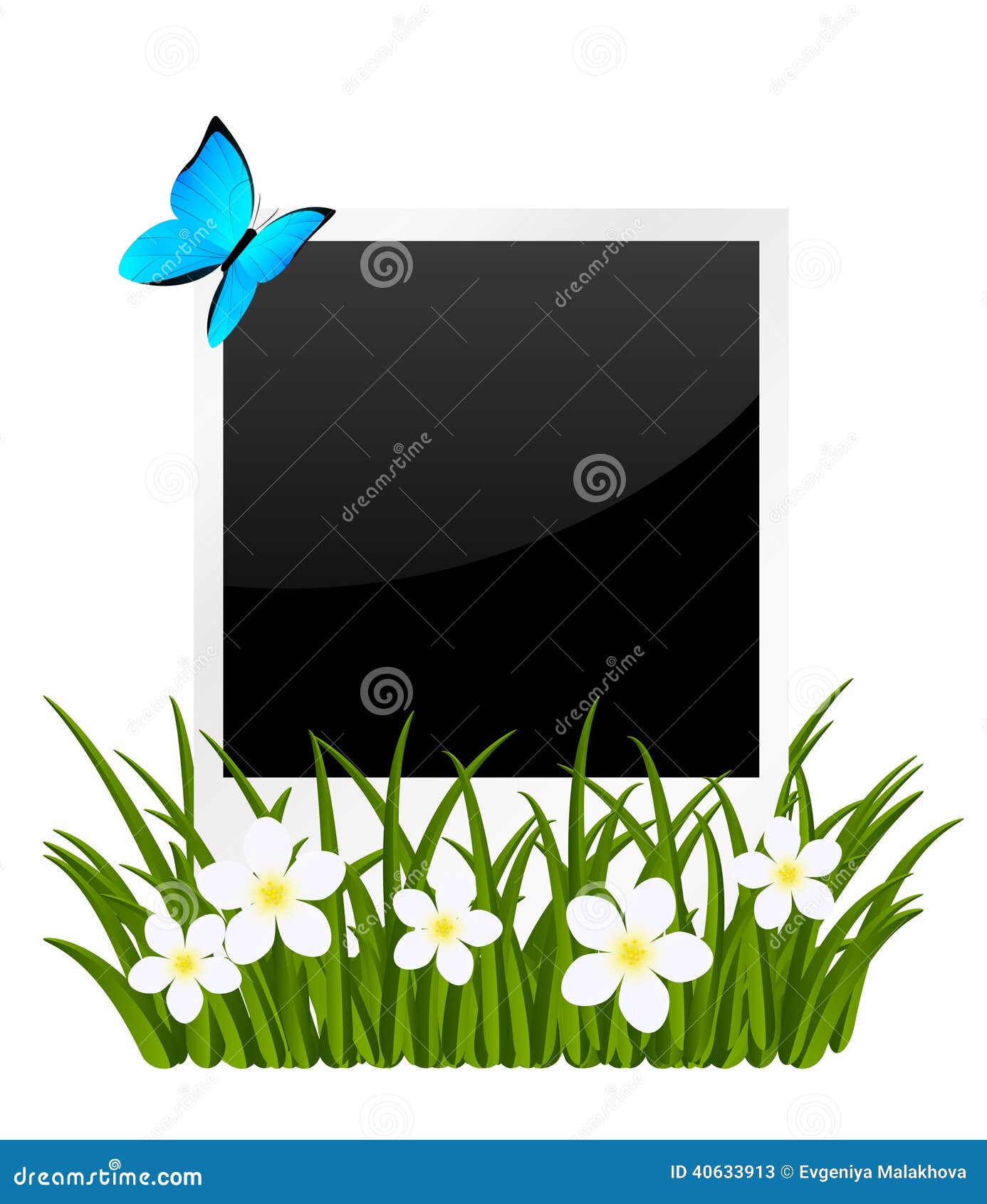 Paper photo card stock vector. Illustration of concept 40633913