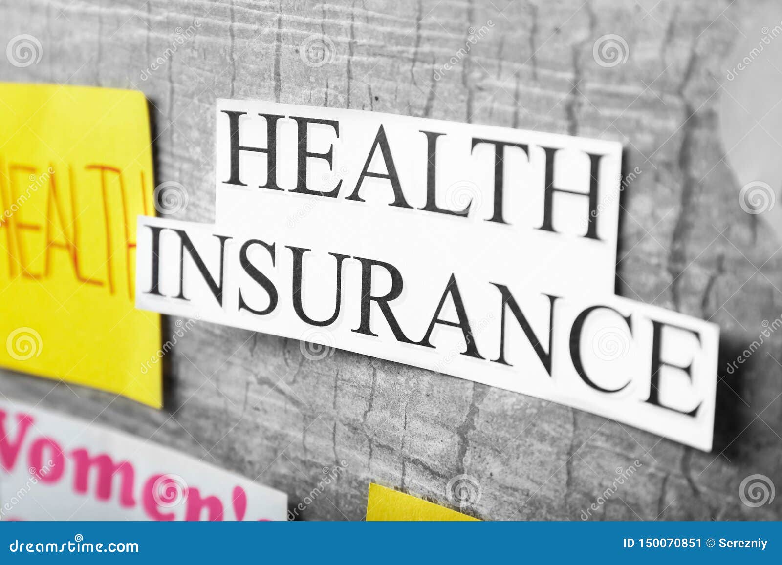 Grey phrase insurance health paper background Grey phrase insurance health paper background