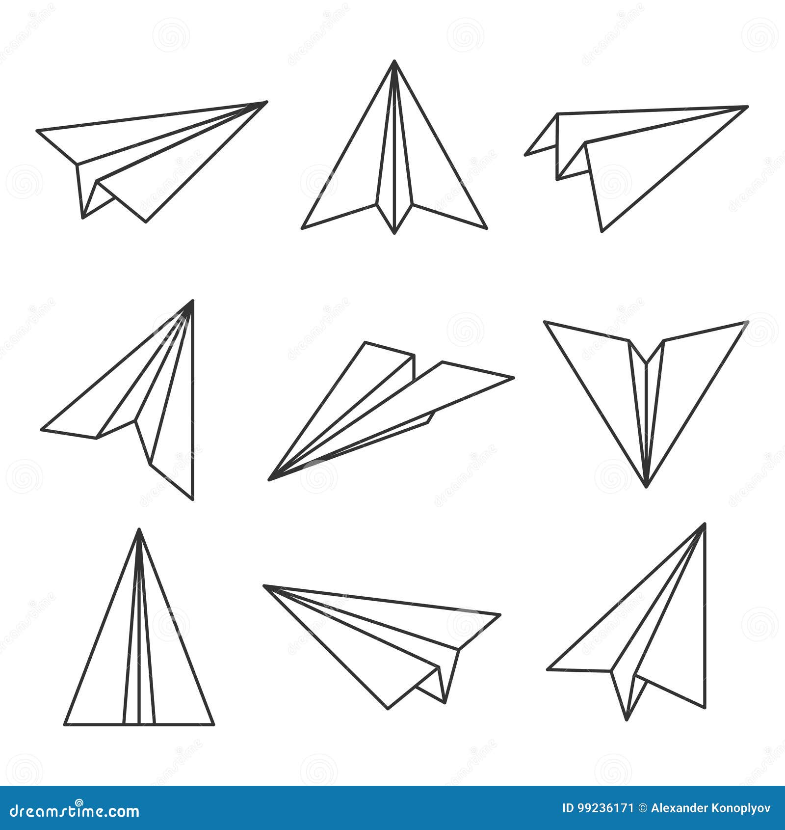 paper plane outline