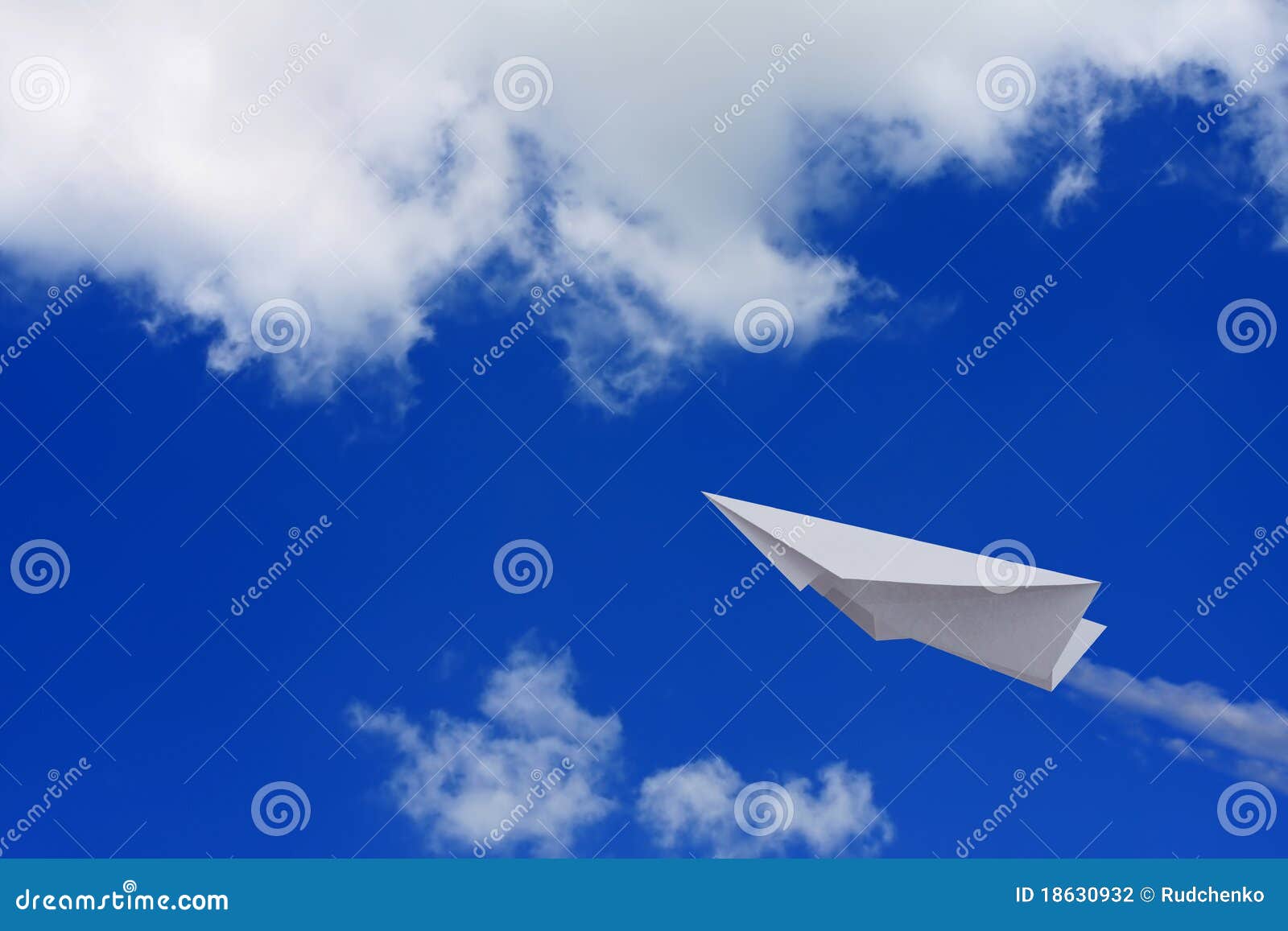 Paper planes in sky stock photo. Image of view, freedom - 18630932