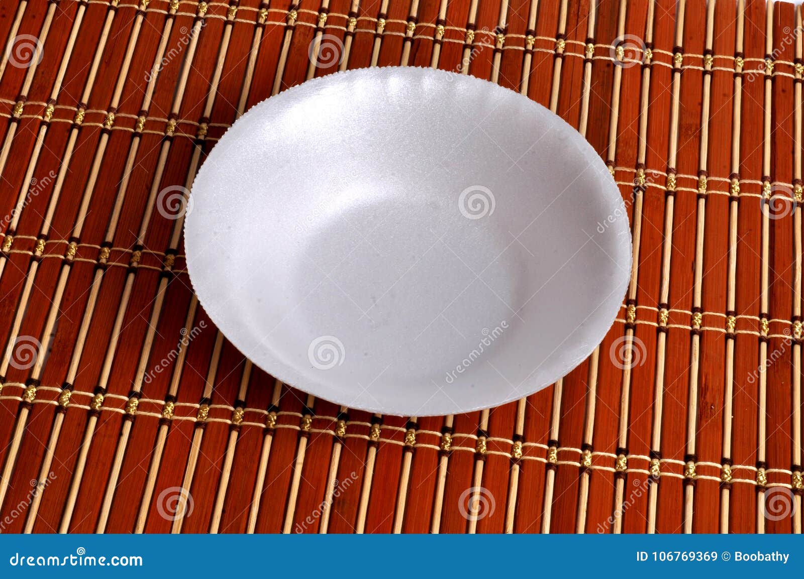 Paper Plate with Mat Texture Background Stock Image Image of wooden