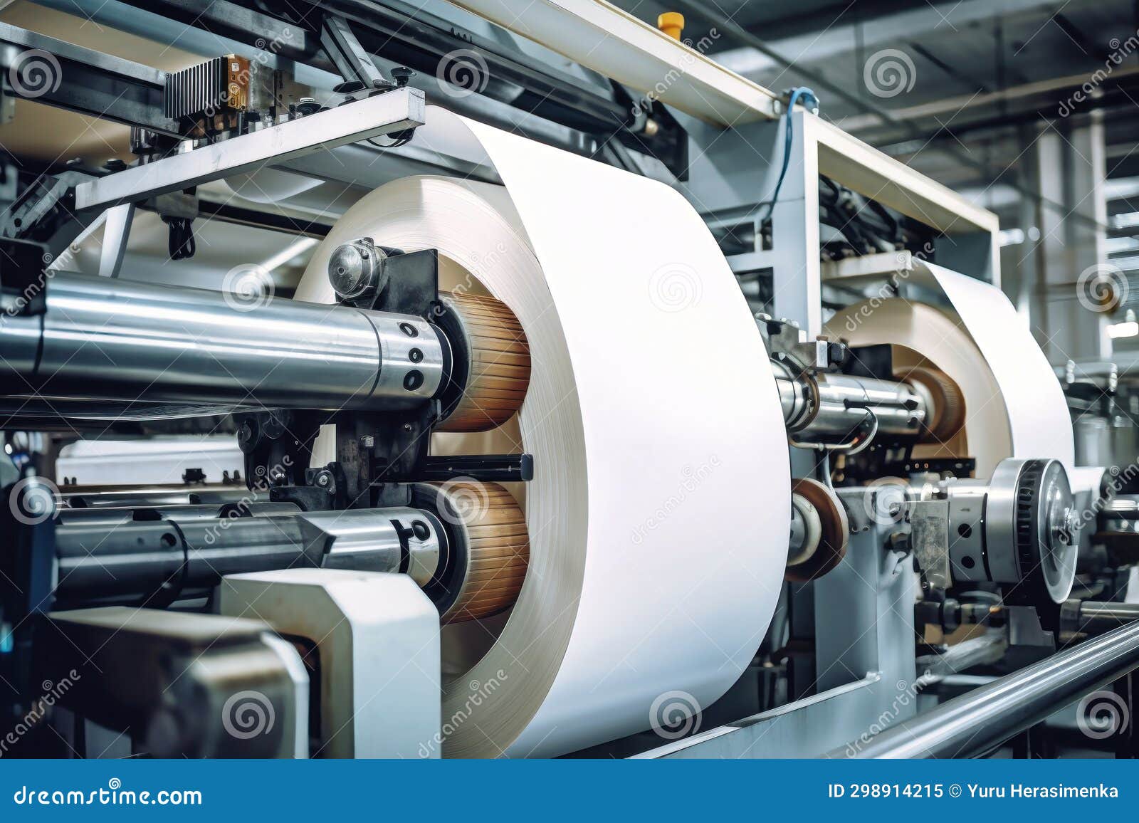 Paper Production Machine. Powerful Modern Equipment for the Production