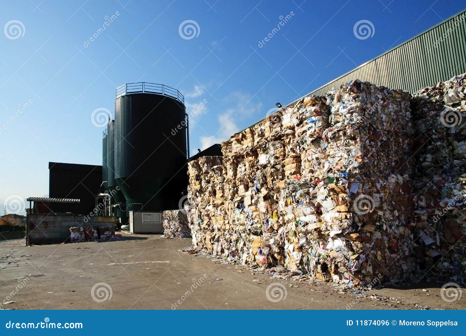 Paper and Pulp Mill Plant Paper Recycling Stock Photo Image of