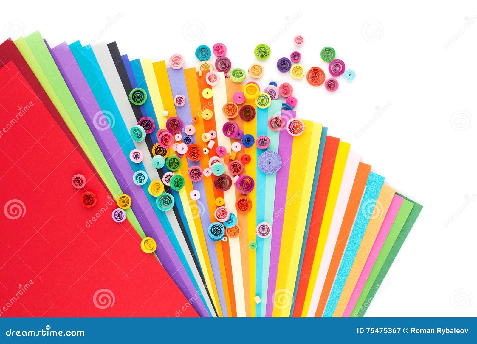 Paper Quilling,colorful Paper Circles Stock Image Image of background