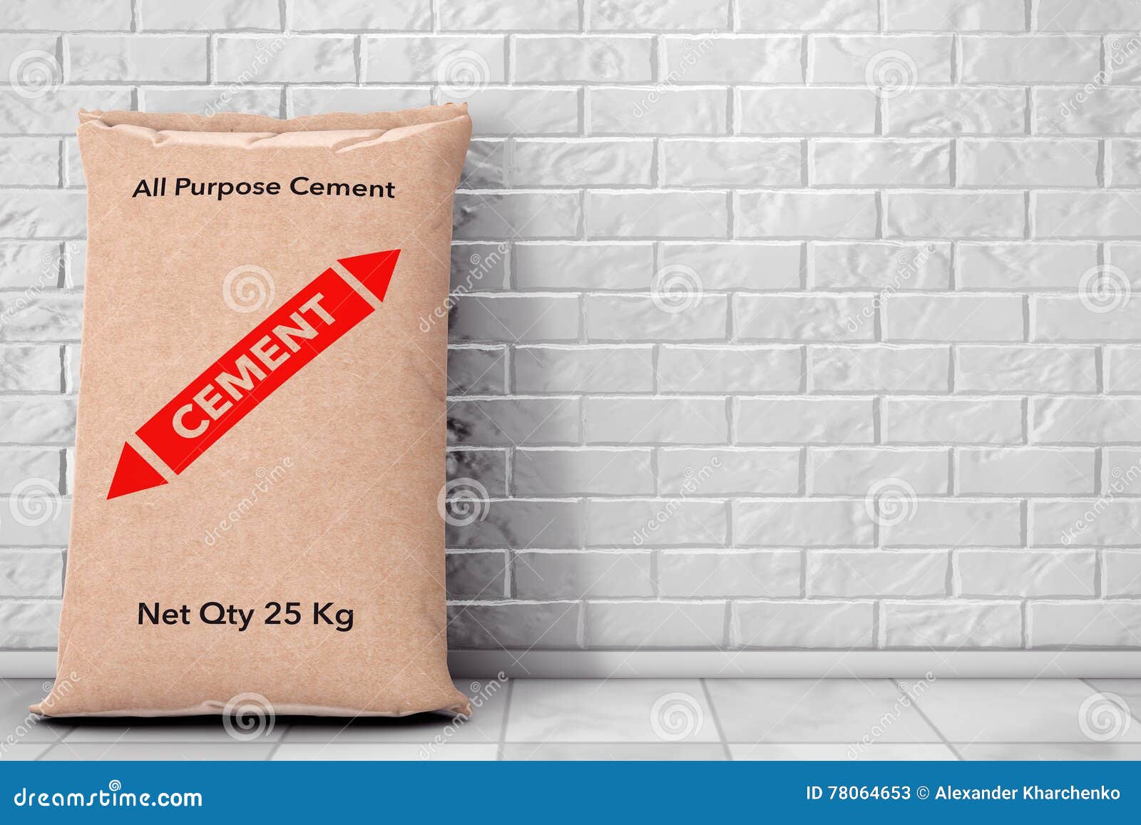 Download Paper Sacks Cement Bag 3d Rendering Stock Illustration Illustration Of Material Builder 78064653